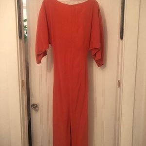 Sara Sturgeon coral silk gown